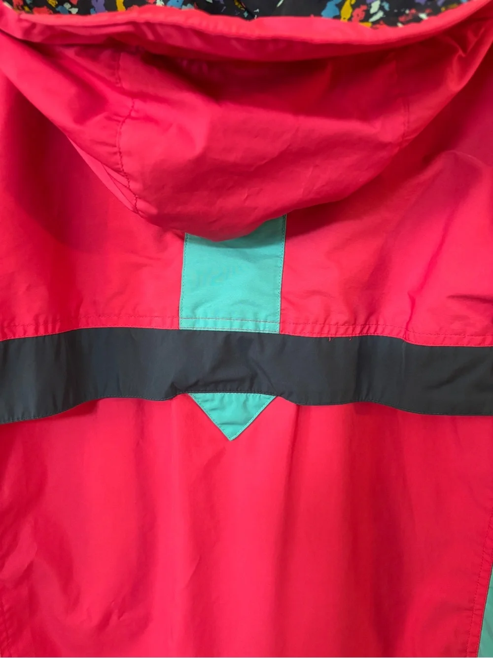 Vintage Nike ACG Mens Pink & Teal Hooded Anorak Jacket